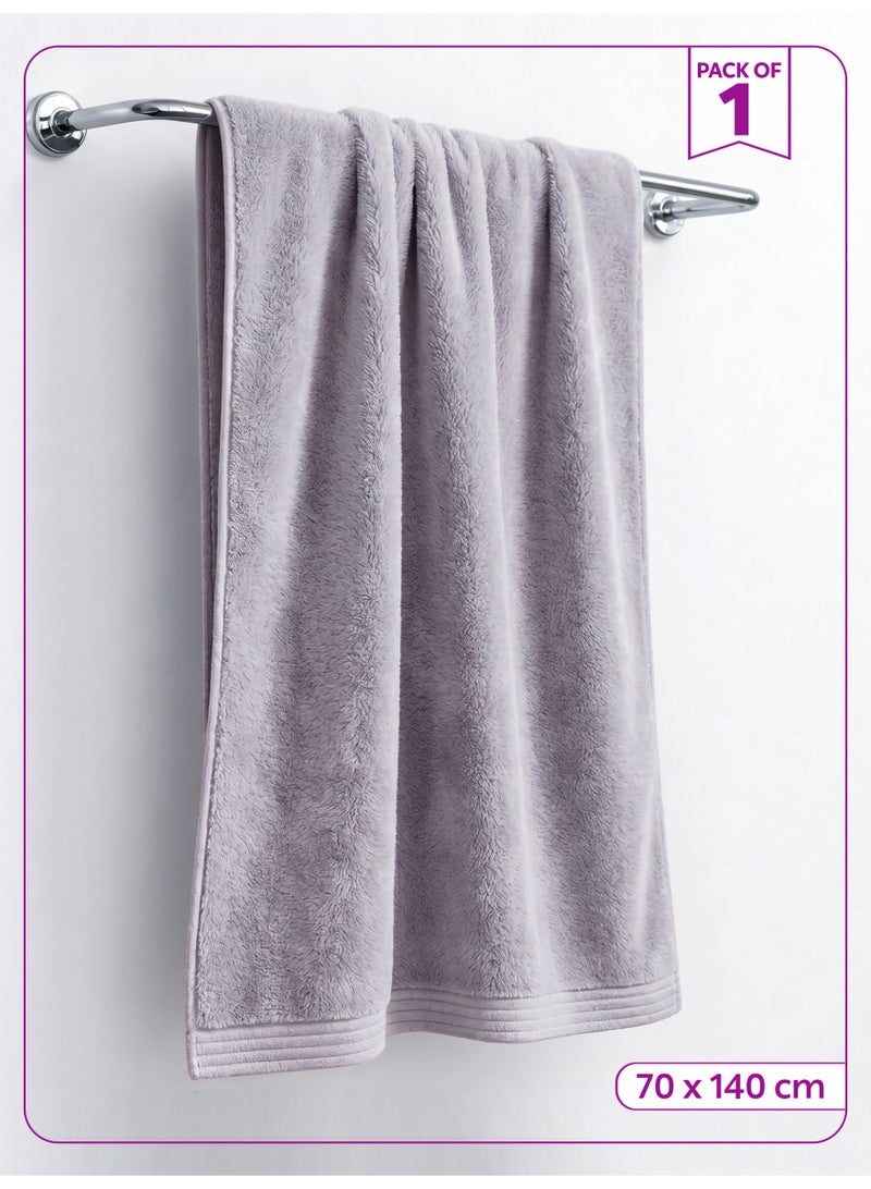 Donetella Bath Towel (1 Pack, 70 X 140 cm) - Microfiber 330 GSM - Super Soft, Highly Absorbent, Quick Drying Thick Bathroom Towels - Soft Hotel Quality for Bath and Spa - Image 1