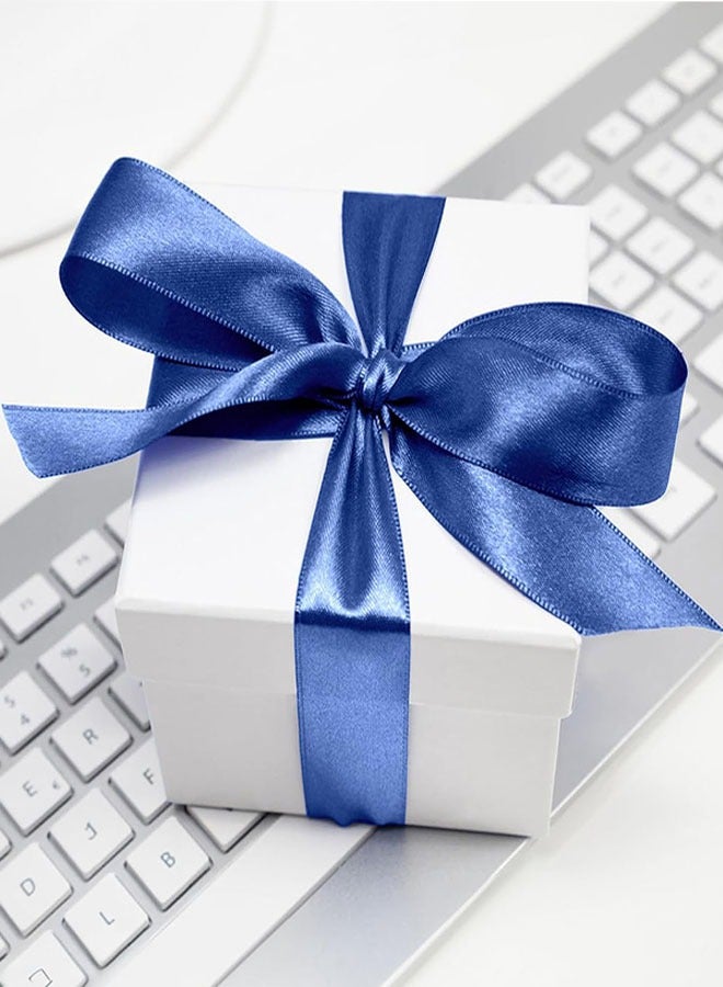 مجموعة شرائط ساتان، 6 لفات - إجمالي 150 ياردة، عرض 1.57 بوصة شرائط ساتان مزدوجة الجوانب شريط بوليستر لتغليف الهدايا تزيين حفلات الزفاف أعياد الميلاد صنع الأقواس الحرف اليدوية الزهرية الخياطة - Image 4