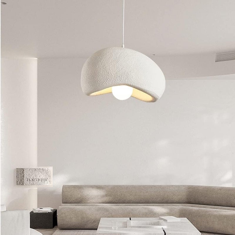 Modern Textured Dome Pendant Light – Minimalist Hanging Ceiling Lamp with Curved Shell Design - Image 3
