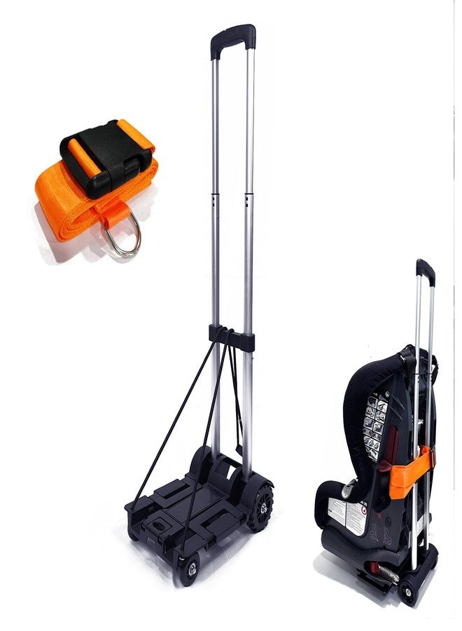 GUCHO Airport Car Seat Stroller Travel Cart - Carseat Roller for Traveling. Extendable Base Plate, Foldable, storable, and stowable Under Your Airplane seat. - Image 1