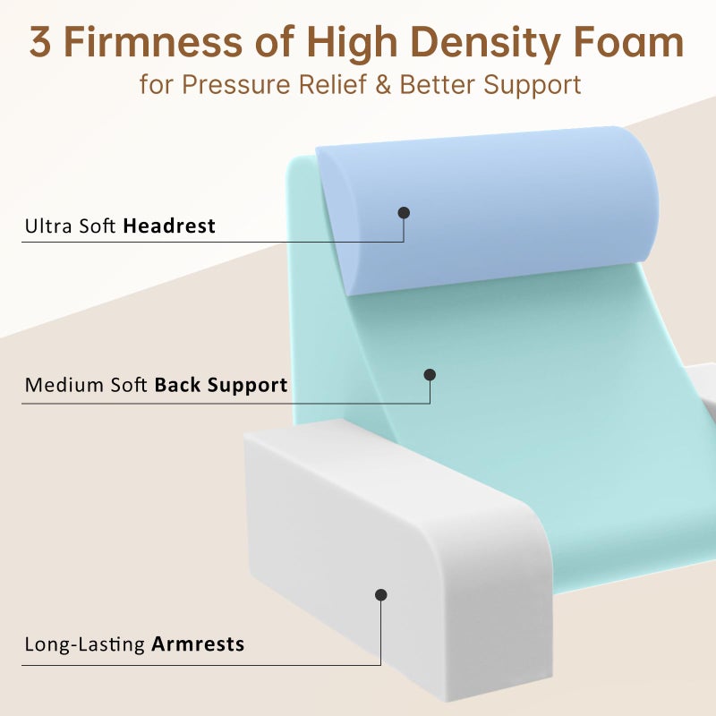 Vekkia Reading Pillow for Adults â€“ Ergonomic 45Â° Wedge Back Support Chair for Sitting in Bed, XL Side Pockets, Perfect for Working, Gaming, Watching TV, Relaxing, or Recovery, Great Gift Idea, 19â€ - Image 2