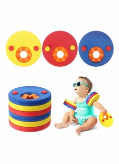 KASTWAVE Kids Arm Float Discs, 6PCS Arm Float Discs Swim Arm Bands EVA Foam Float Discs Swimming Float Aid Discs  - Image 1