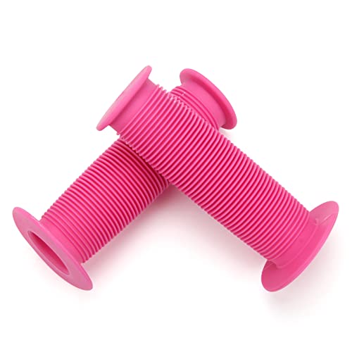 Coolrunner Bicycle Handle Bar Mushroom Grips BMX for Boys and Girls Bikes (Pink 2) - Image 1