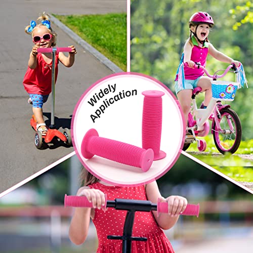 Coolrunner Bicycle Handle Bar Mushroom Grips BMX for Boys and Girls Bikes (Pink 2) - Image 5
