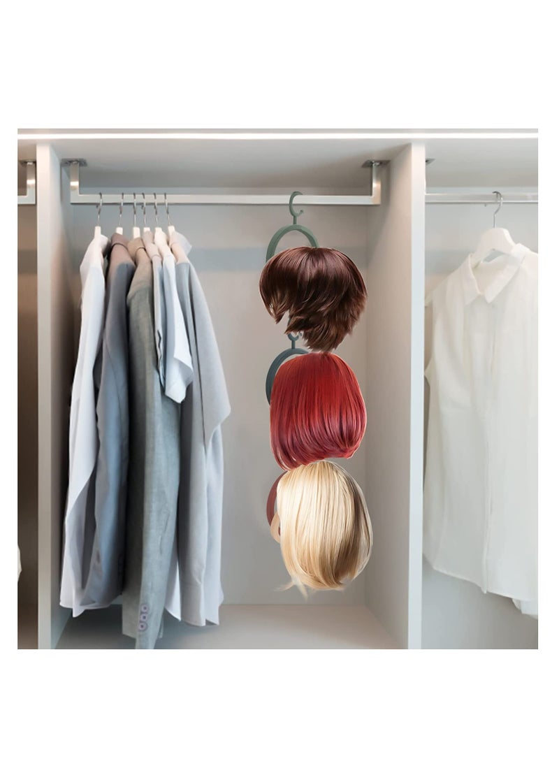 Generic - 4-Pack Collapsible Wig Stand, Versatile Hanging Wig and Hat Holder, Open Design for Quick Drying, Portable Display Tool for Women's Wigs, Ideal for Storage and Display. - Image 1