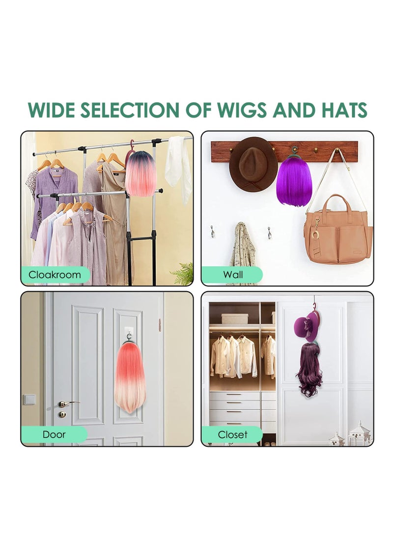 Generic - 4-Pack Collapsible Wig Stand, Versatile Hanging Wig and Hat Holder, Open Design for Quick Drying, Portable Display Tool for Women's Wigs, Ideal for Storage and Display. - Image 1