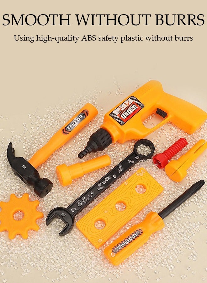 DUNISO Children's tool set, 40 pieces of children's electric drill repair tool set, children's toolbox with electric drill toy hammer, role-playing game tools, suitable for boys and girls aged 3-10 as gifts  - Image 5