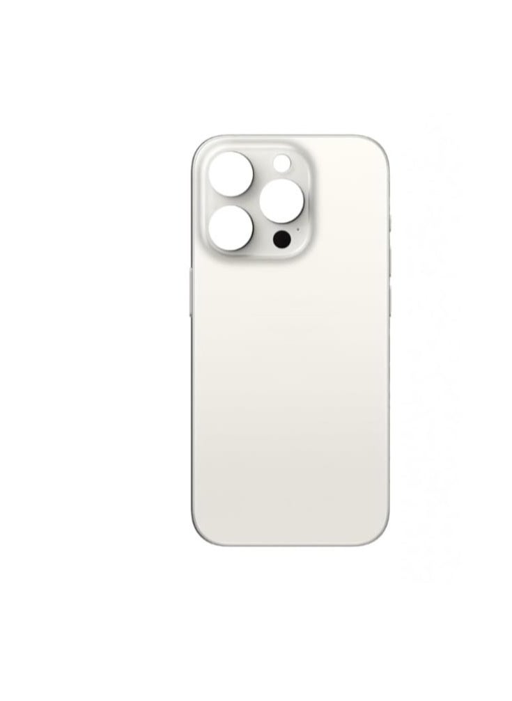 Generic Replacement Back Glass iphone 15 pro White Titanium 