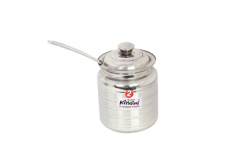 Kaveri VR827 Stainless Steel Oil Pot Container - 350 ml, 1 Pieces, Silver - Image 4