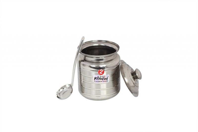 Kaveri VR827 Stainless Steel Oil Pot Container - 350 ml, 1 Pieces, Silver - Image 2