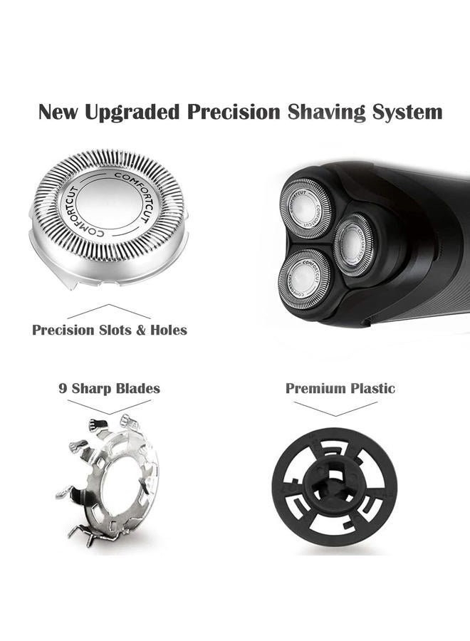 Suleto SH30 Replacement Heads Blades for Norelco Series 3000, 2000, 1000, S738, Shaver Replacement Blades Fit for Philips Electric Shavers Series 3000, Upgraded Razor Blades for Norelco Series 3000 - Image 2