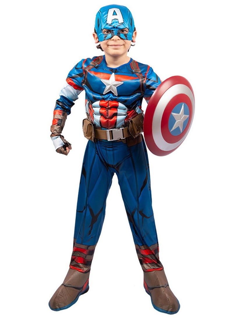 Party Centre Marvel Avengers Captain America Deluxe Costume - Image 1