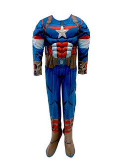 Party Centre Party Centre Marvel Avengers Captain America Deluxe Costume  - Image 2