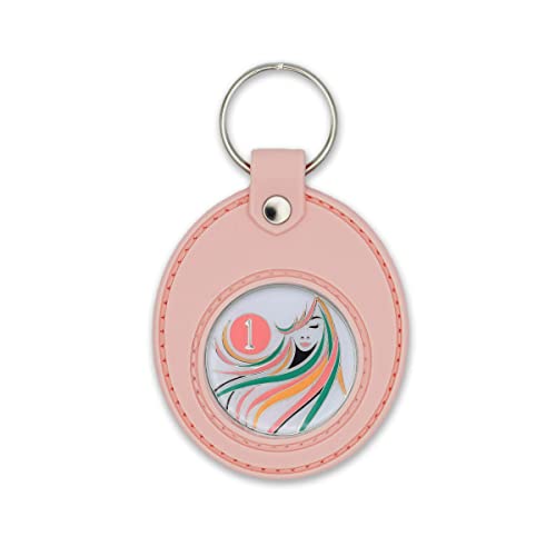 The Token Shop AA Coin Holder Keychain | Displays Both Sides of Sobriety Chips, Medallions, Recovery Coins, and Tokens | Also Fits Apple Airtag | Waterproof Scratchproof Soft Silicone Key Ring (Pink) - Image 4