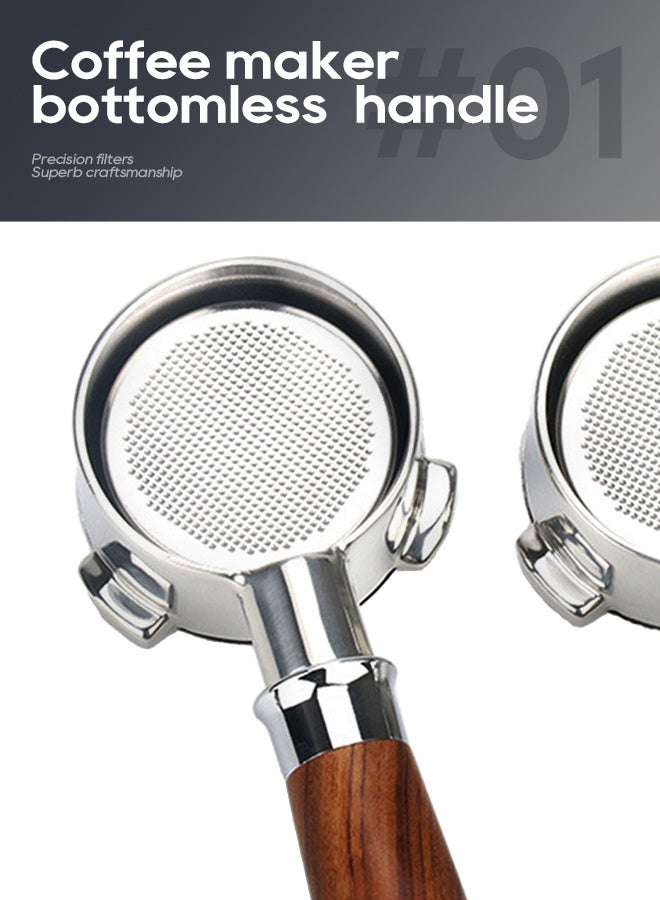 HiBREW H7A & H7 Espresso Barista Pro 58mm Bottomless Coffee Powder Handle Portafilter 304 stainless steel Tmaper Distributor - Image 3