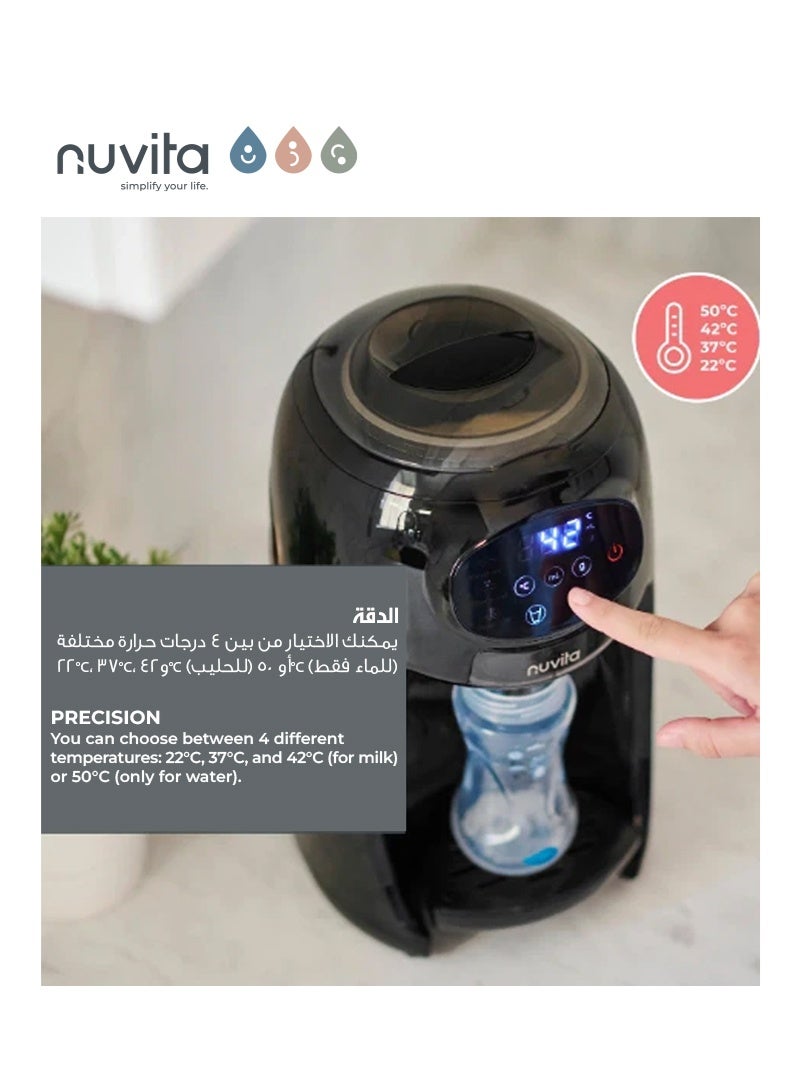 Nuvita Lattespresso Instant Formula Milk Maker | Heats, Doses & Mixes Milk | 10-Second Bottle Ready | 4 Temperature Options | Compatible with All Bottles & Formula Brands | Large Capacity - Image 4