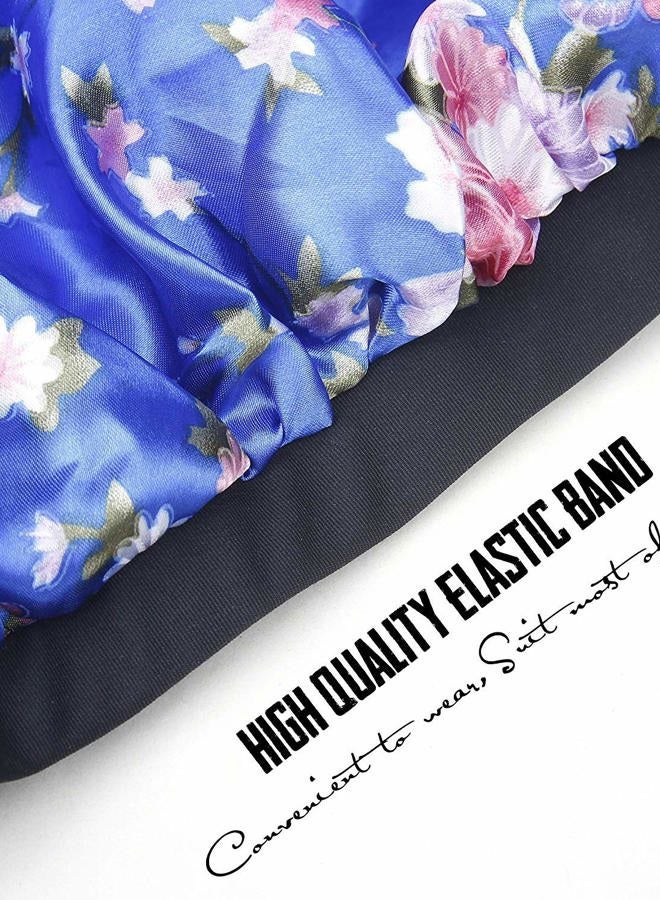 ONWON 3 PCS Satin Bonnets Night Sleep Caps Wide Band Salon Cap Soft Satin Sleeping Silk Night Sleep Hat Hair Loss Cap Sleeping Head Cover - Image 3