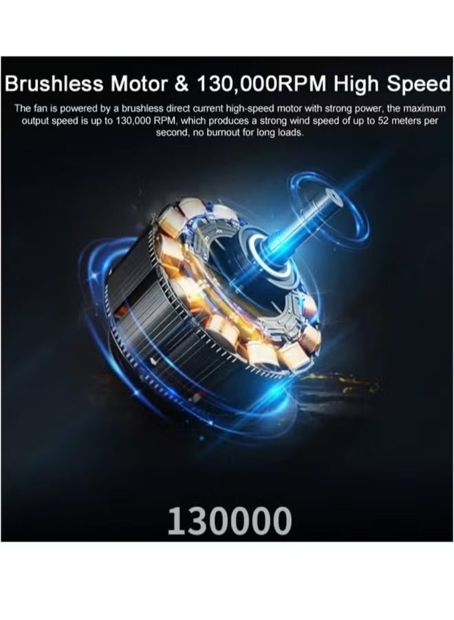 دريمزون منفاخ هواء كهربائي فائق القوة ومروحة توربو صغيرة - Image 3