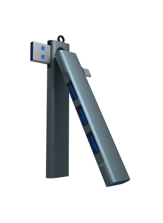 Side Plug Wireless Docking Station 4 In 1 Multifunctional Computer Cable Hubs, Port: USB 3.0 Silver  - Image 2