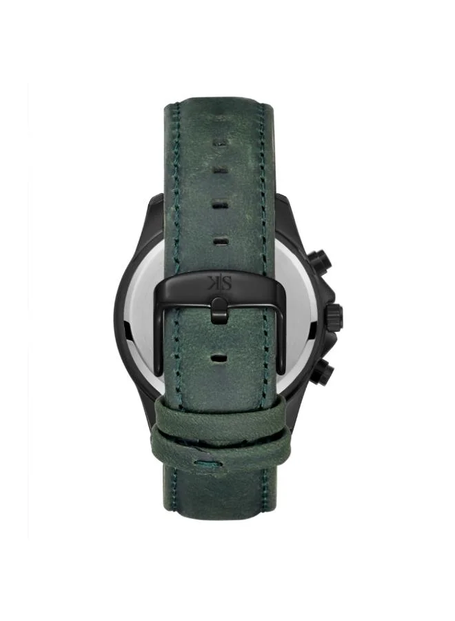 KENNETH SCOTT  Kenneth Scott Men's Chronograph  Green  Dial Watch - K26106-BLHH for Men | Best Price UAE