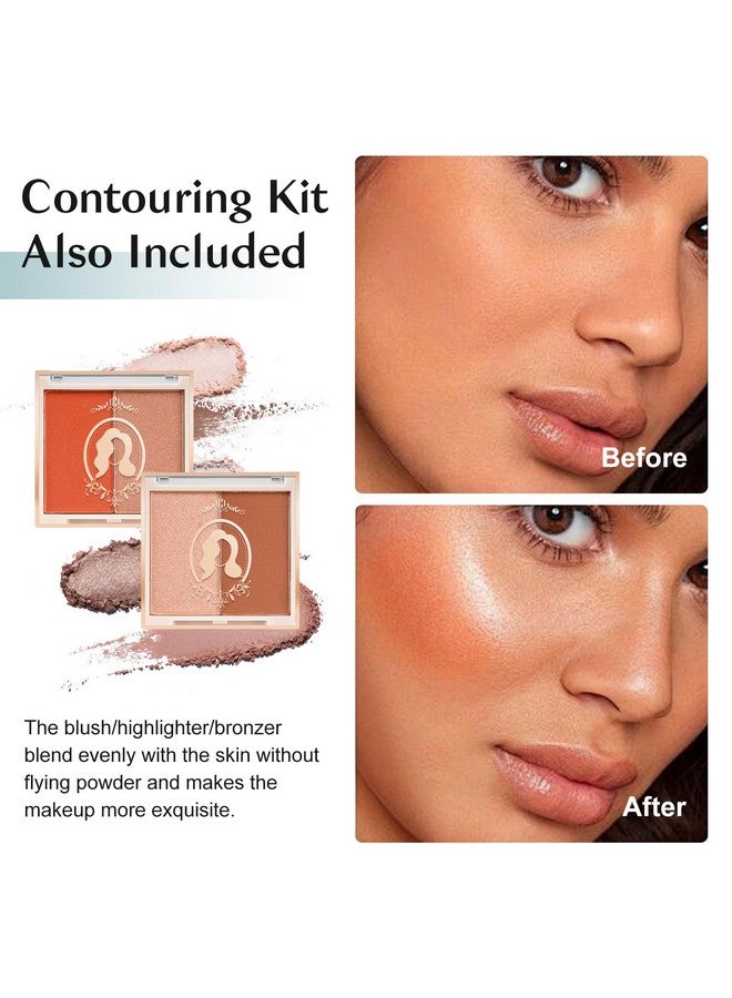 COLOR NYMPH مجموعة مكياج شاملة للأطفال، مجموعة مكياج للمبتدئين للمراهقات، مجموعة مكياج غير سامة للفتيات الصغيرات، مجموعة مكياج احترافية كاملة، مجموعة مستحضرات تجميل مكونة من 18 لونًا من ظلال العيون وكحل العيون وملمع الشفاه وأحمر الخدود ومرآة باللون الأخضر - Image 5