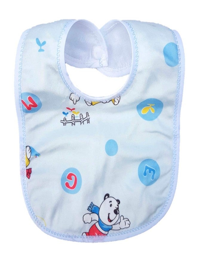 BRANDONN Fashions Newborn Double Layered Waterproof Button Bibs Multicolor - Image 4