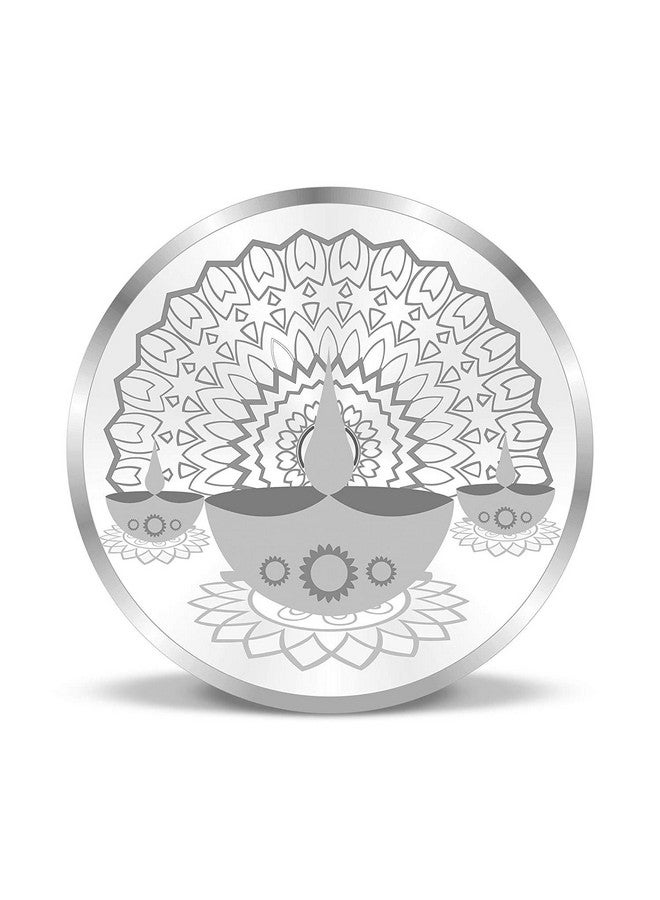 ACPL Precious Moments BIS Hallmarked Silver Coin Diya Spreading Light and Prosperity 10 gm 999 Pure - Image 1