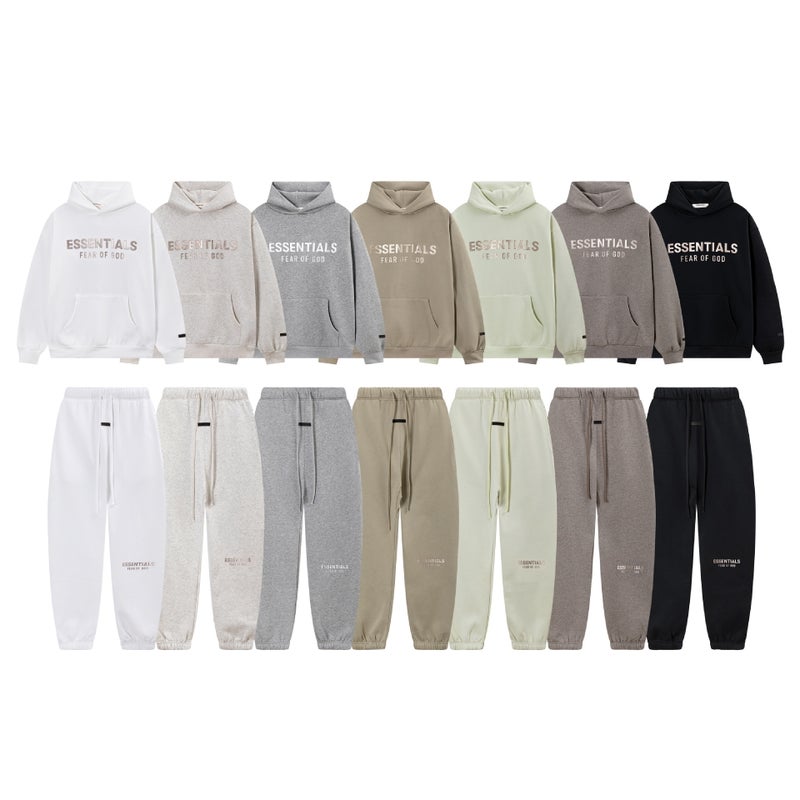 22S Eighth Season New Essentials Hoodie For Men And Women, Couple'S Hooded Trendy Brand Loose Fit Fog High Street Thin Fleece - Image 3