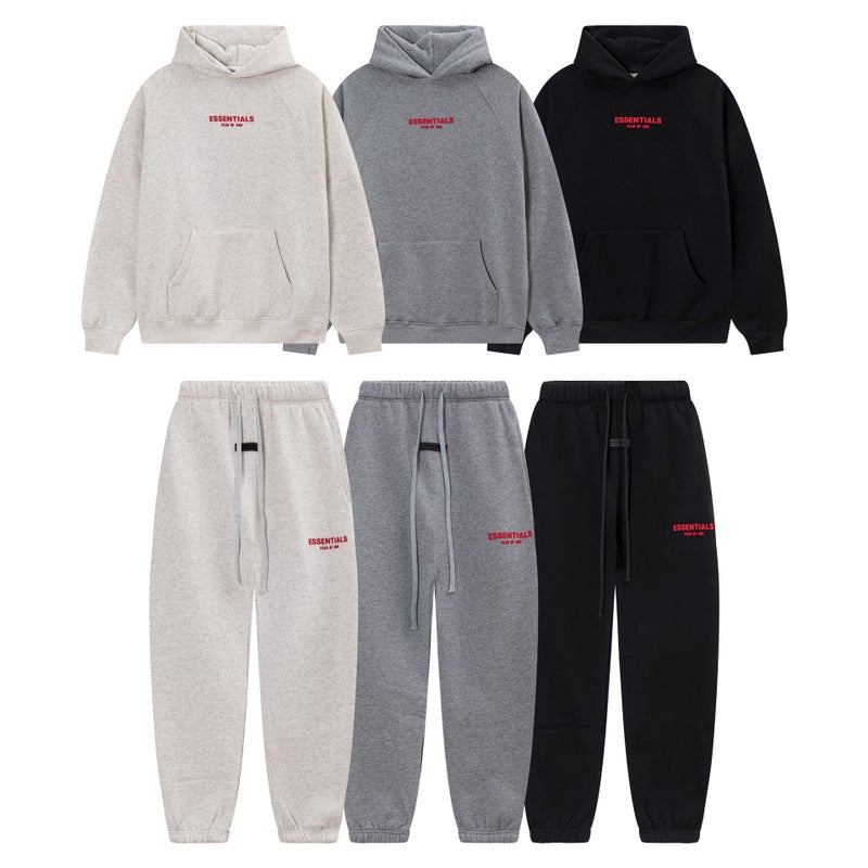 22S Eighth Season New Essentials Hoodie For Men And Women, Couple'S Hooded Trendy Brand Loose Fit Fog High Street Thin Fleece - Image 5
