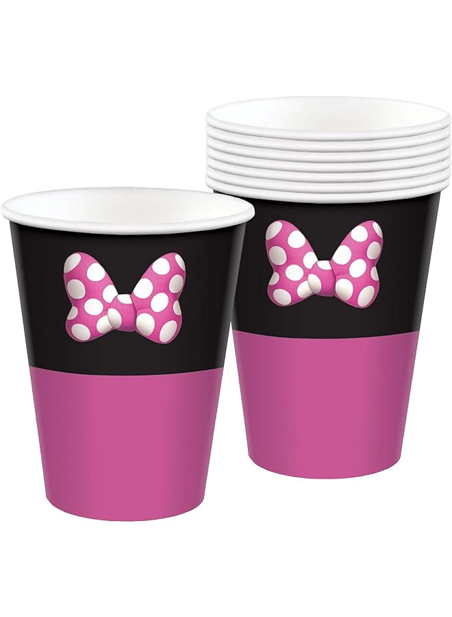 Amscan Minnie Mouse Forever Paper Cups 9Oz 8Pcs