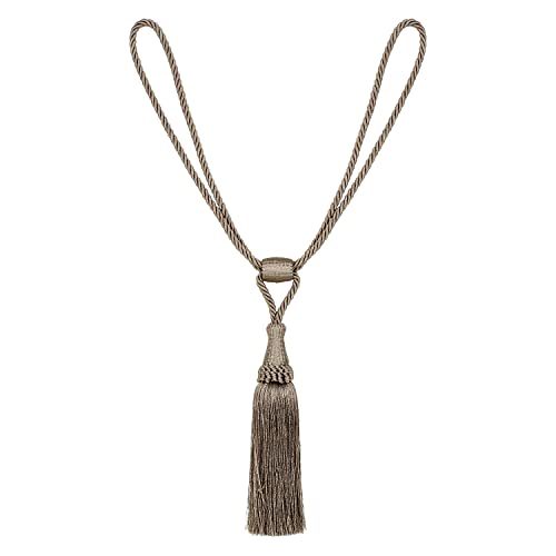 MALOINTEX 2 Pack Curtain Tiebacks Handmade Elegant Curtain Tie Backs Holdbacks with Tassel, Polyester Curtain Tieback for Home Office Hotel Decor - Mink - Image 5