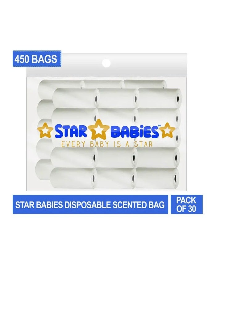 STAR BABiES Star Babies - Scented Bag Pack of 30/450 Bags - White  - Image 2