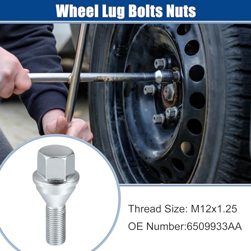 ACROPIX M12x125 Wheel Lug Bolts Nuts Hub Assembly Wheel Stud Fit for Jeep Cherokee 20142022 No6509933AA531823666511051AA Pack of 5 - Image 3