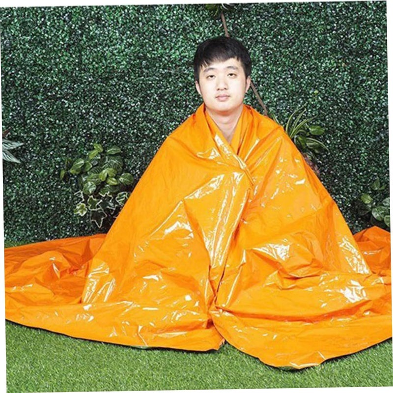 3 Pcs Comfortable Pe Sleeping Bag Packable Camping Blanket Pouch Drawstring Hood Outdoor Travel - Image 5