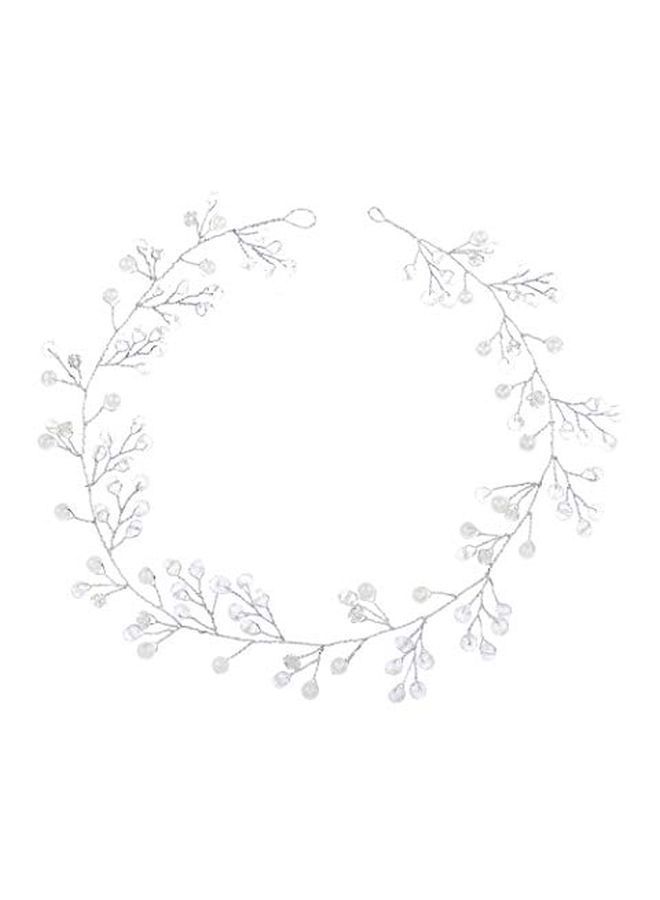 نيبمينينت ربطة رأس للعرائس فضي / شفاف 15.8بوصة - Image 1