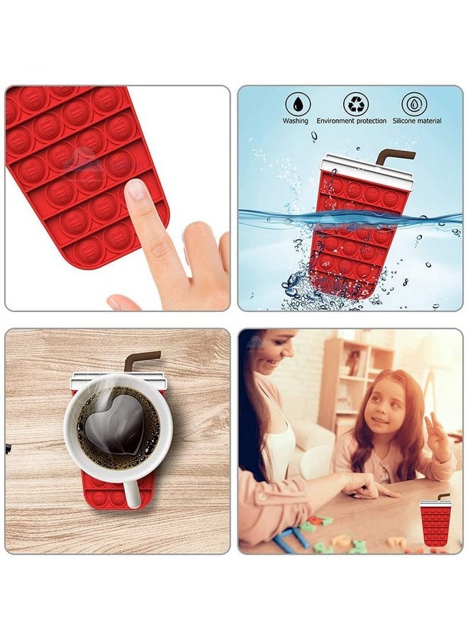 FunBlast - FunBlast Pop It - Popit Game, Poppet for Kids, Pop It Toy, Pop It Toys for Kids, French Fries Pop It Toy Fidget with Cold Drink and Hamburger, Pop It Fidget Toy, Pop It Big, Pop It for Girls, Pop It for Boys, Stress Relief Toys (Pack of 3 Pcs) - Image 1