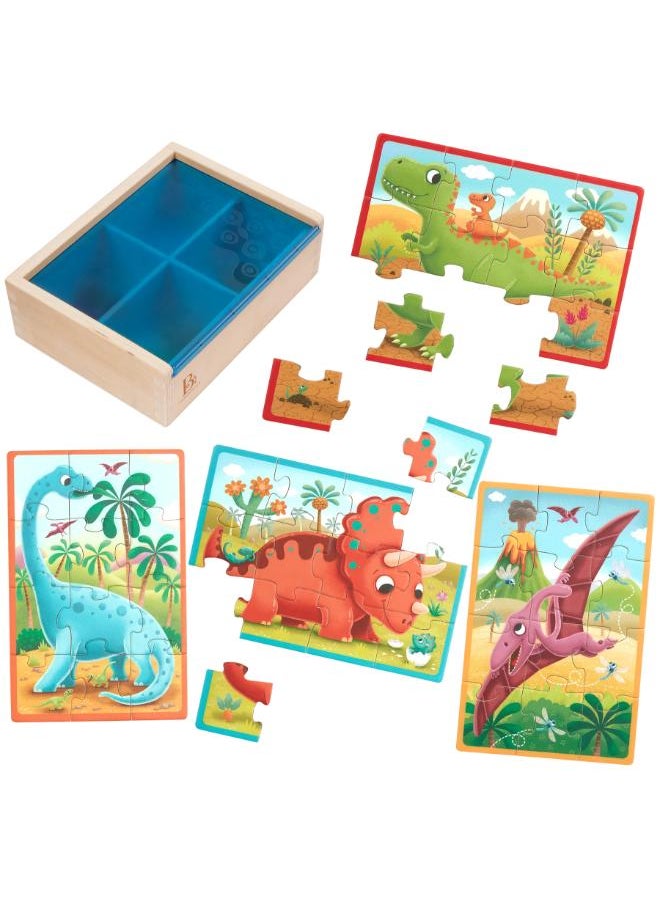 B. Toys - B. toys Puzzle - 4x12 - Dino - Image 1