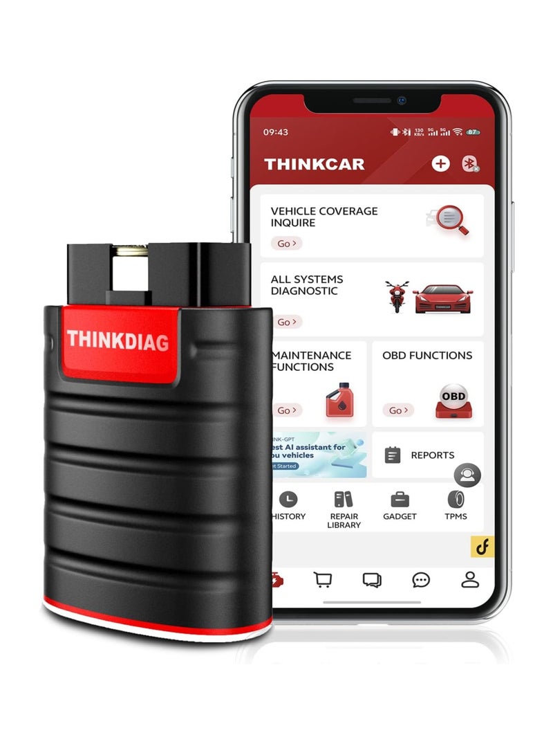 Thinkcar Kingbolen Ediag Bluetooth OBD2 Scanner, Car Code Reader, 16 Reset Service Functions, for IOS Android, Diagnostic Scan Tool, ECU Coding, Auto-VIN - Image 2
