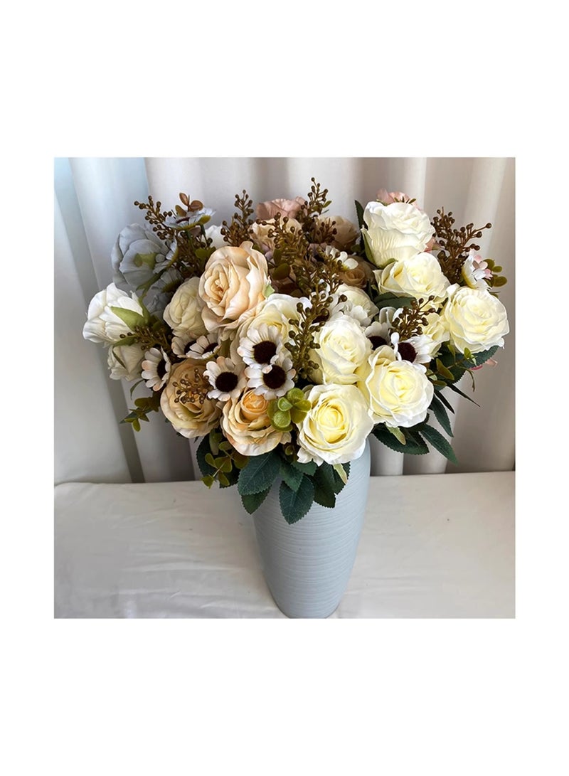 Huitich Artificial Flower Decor for Home, Parties, and Weddings Blue  - Image 4