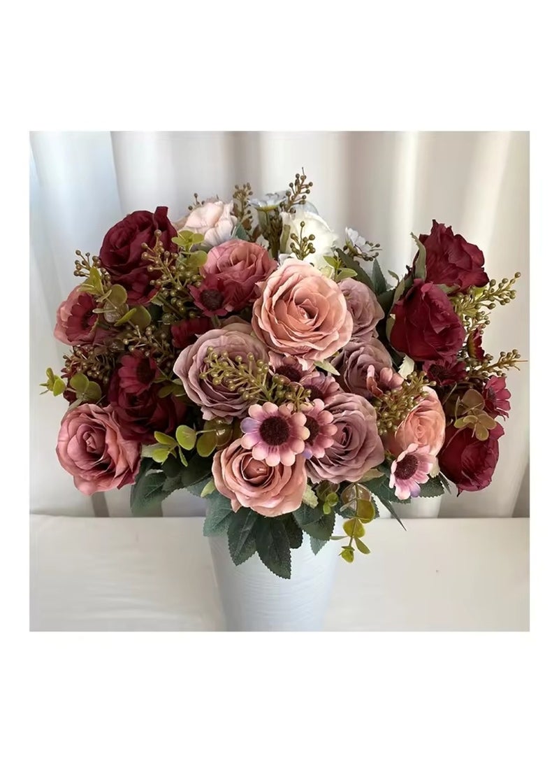 Huitich Artificial Flower Decor for Home, Parties, and Weddings Blue  - Image 2