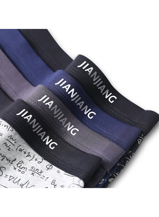 Athlete Jianjian Men's Underwear, Men's Briefs, Elastic Cotton Mid-rise Shorts Shorts, Formula Style, Comfortable, Antibacterial, 4-pack - Image 4