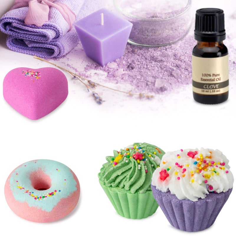 comfso 10 Bath Bombs for Kids, Bath Bomb Gift Set, Natural Bubble Bathbombs, Shea Butter Dry Skin Moisturize, Fizzy Spa Bath for Her Mom Women Kids Girls Girlfriend, Birthday, Easter Basket Stuffers - Image 5