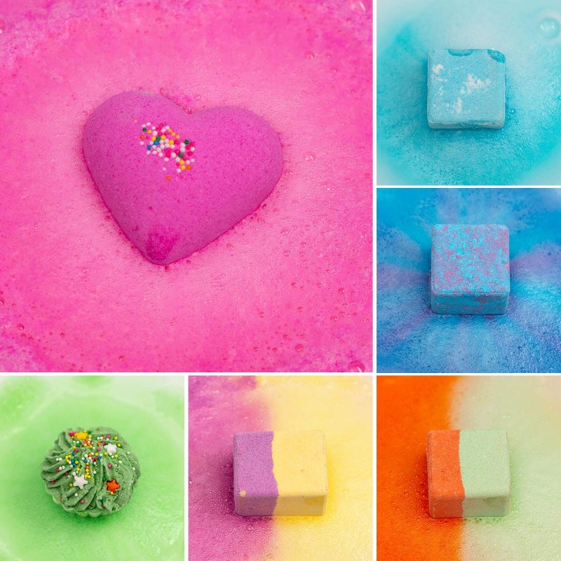 comfso 10 Bath Bombs for Kids, Bath Bomb Gift Set, Natural Bubble Bathbombs, Shea Butter Dry Skin Moisturize, Fizzy Spa Bath for Her Mom Women Kids Girls Girlfriend, Birthday, Easter Basket Stuffers - Image 3