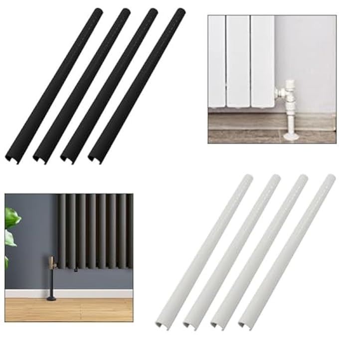 4 PCS CONCEAL PIPES CAP, ADJUSTABLE LENGTH RADIATOR COVER, RADIATOR PIPE SLEEVES, RADIATOR PIPE COVERS, RADIATOR PIPE COLLARS (WHITE-300MM) - Image 3