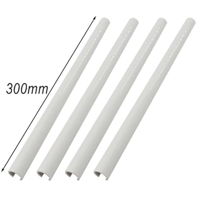 4 PCS CONCEAL PIPES CAP, ADJUSTABLE LENGTH RADIATOR COVER, RADIATOR PIPE SLEEVES, RADIATOR PIPE COVERS, RADIATOR PIPE COLLARS (WHITE-300MM) - Image 2