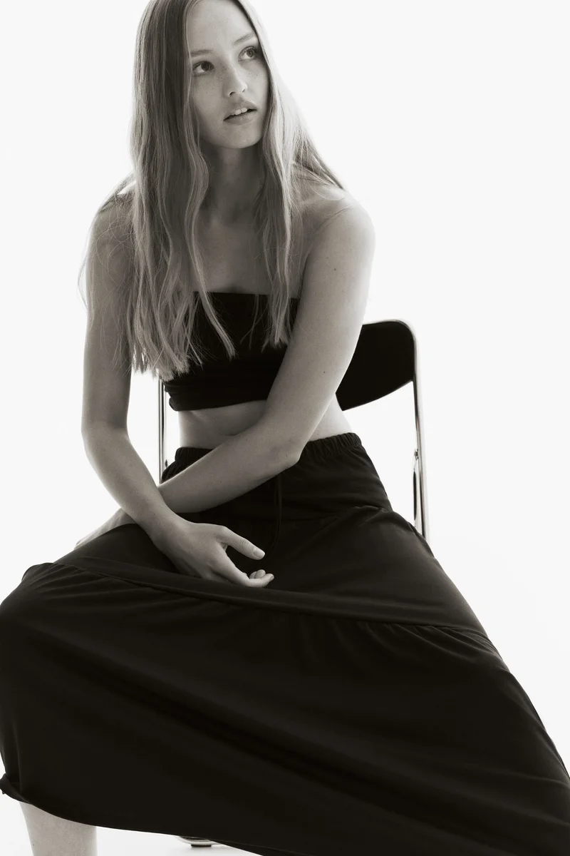 H&M Tiered maxi skirt