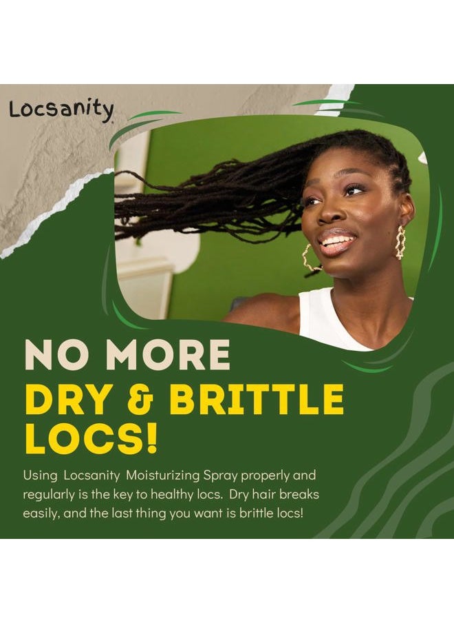 Locsanity Daily Moisturizing Rose Water and Peppermint Hair Scalp Refresher for Locs and Dreadlocks - Natural Loc Care and Maintenance (8oz)  - Image 4