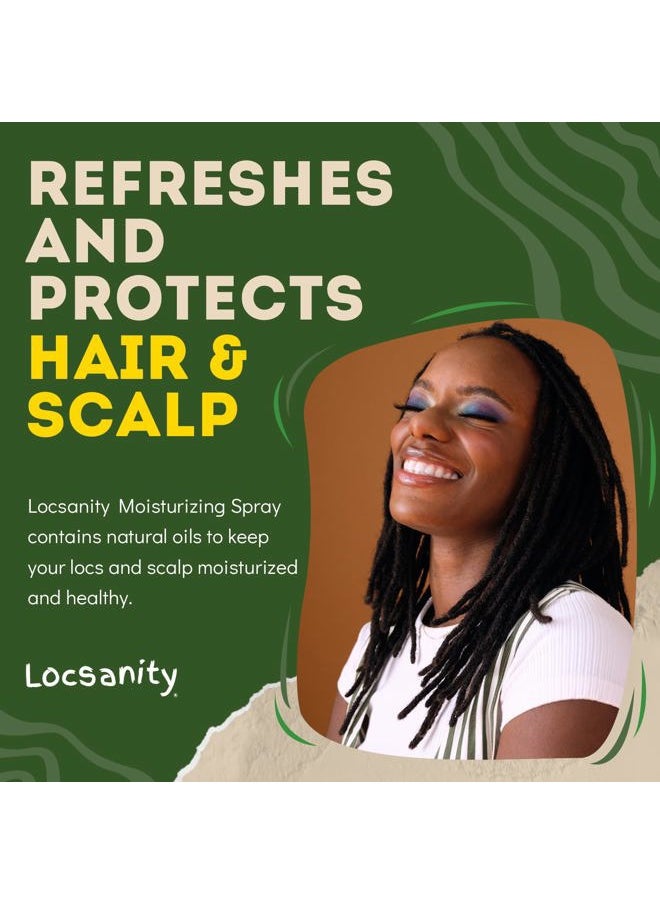 Locsanity Daily Moisturizing Rose Water and Peppermint Hair Scalp Refresher for Locs and Dreadlocks - Natural Loc Care and Maintenance (8oz)  - Image 3