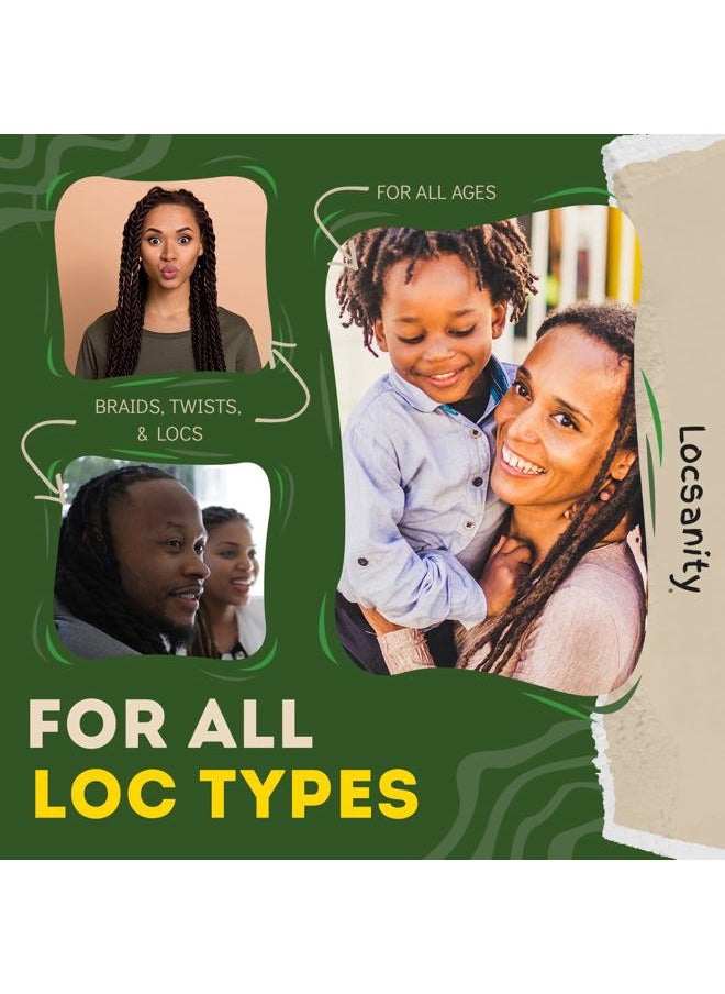 Locsanity Daily Moisturizing Rose Water and Peppermint Hair Scalp Refresher for Locs and Dreadlocks - Natural Loc Care and Maintenance (8oz)  - Image 5