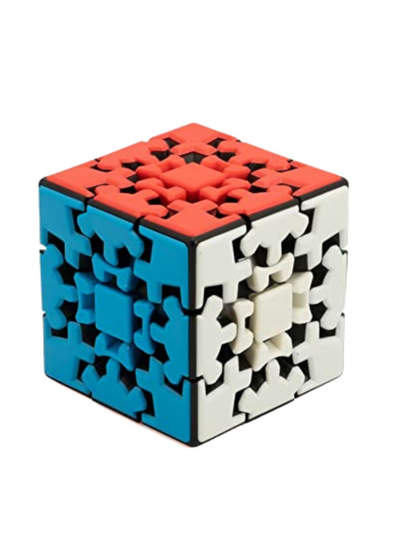 Cubelelo Cubelelo Drift Gear 3x3 Stickerless Cube Speed Cube | Twisty Magic Cube | Toy for Kids & Adults | Magic Speedy Stress Buster Brainstorming Puzzle 3x3x3 Gear Cube (Multicolor)  - Image 1